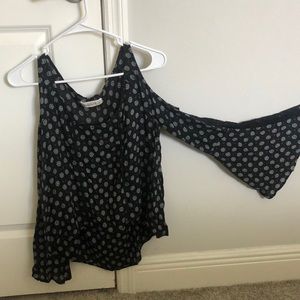 Exposed shoulder blouse from Abercrombie and Fitch